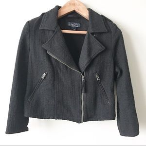 Lucky Brand Tweed Moto Style Jacket